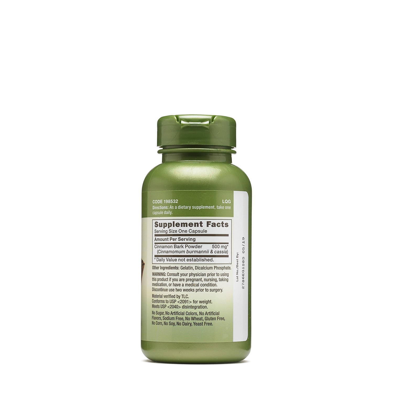 GNC Herbal Plus® Cinnamon Bark 500 mg