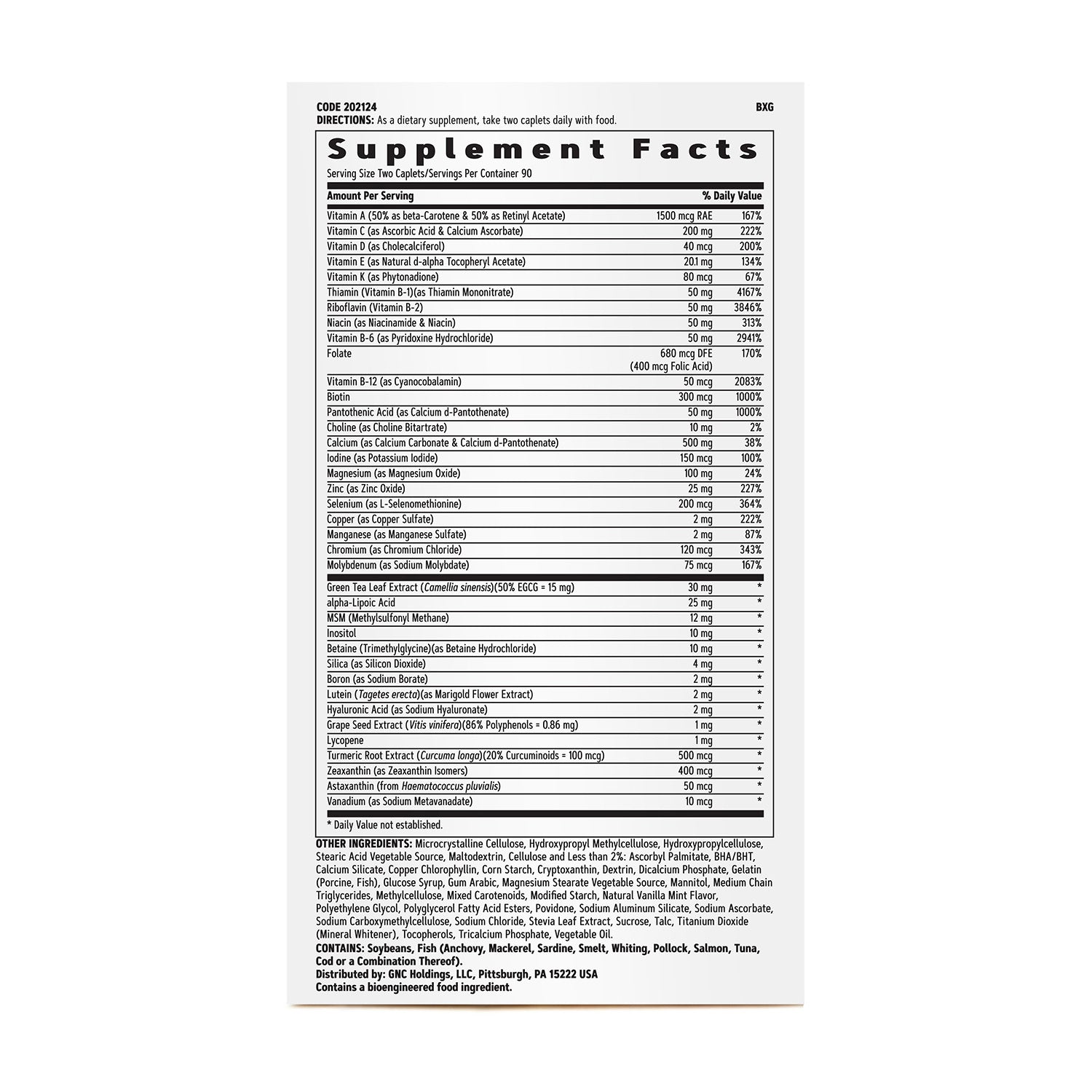 GNC Women's Multivitamins Active without Iron
