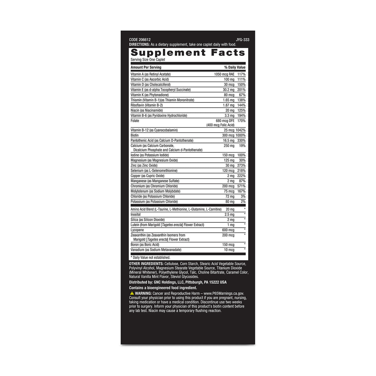 GNC Mega Men® Essentials One Daily Multi