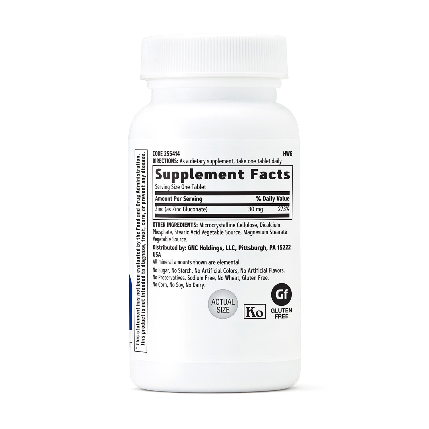 GNC Zinc 30 mg