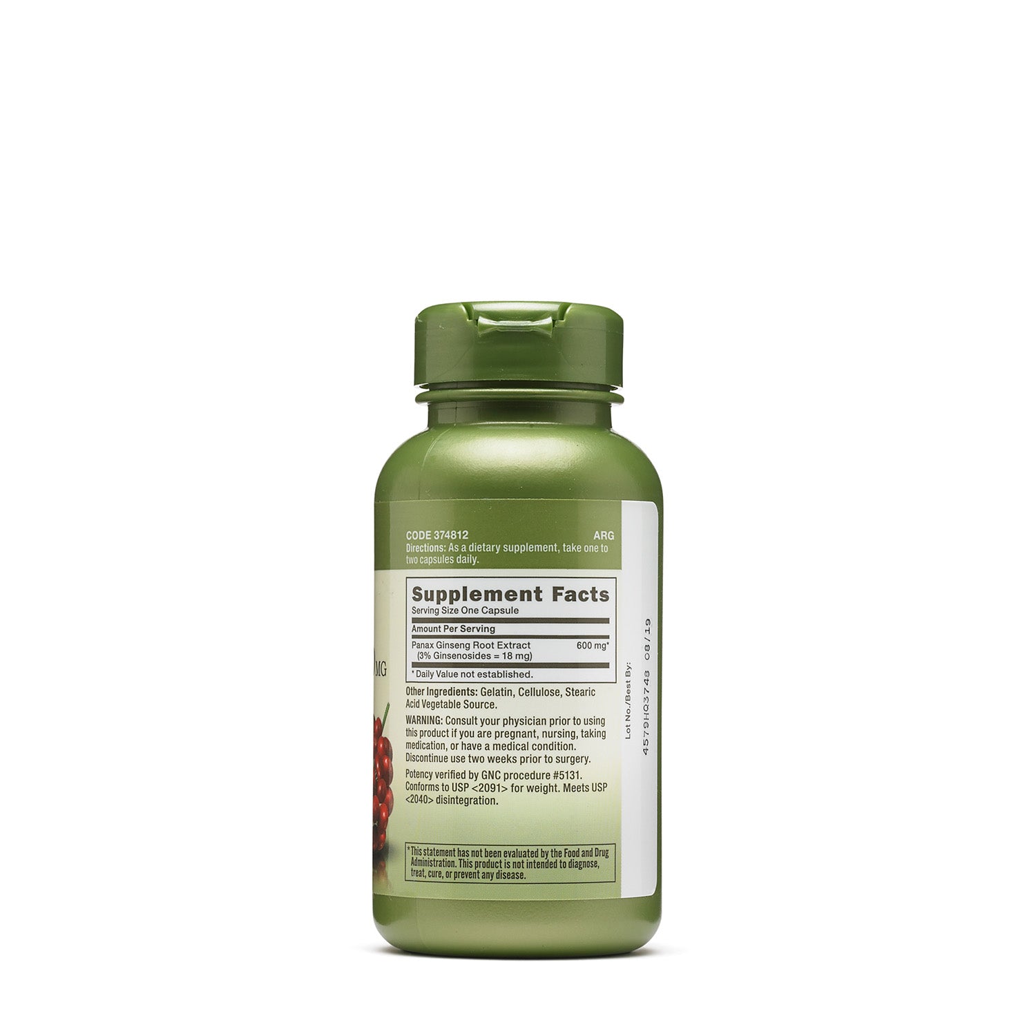GNC Herbal Plus® Panax Ginseng 600 mg