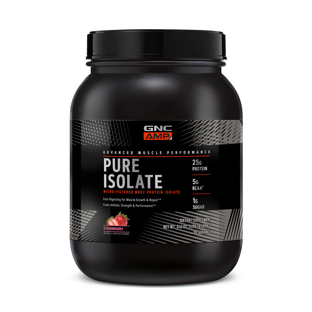 Pure Isolate Animation GNC AMP® Pure Isolate | Whey Protein Isolate Powder