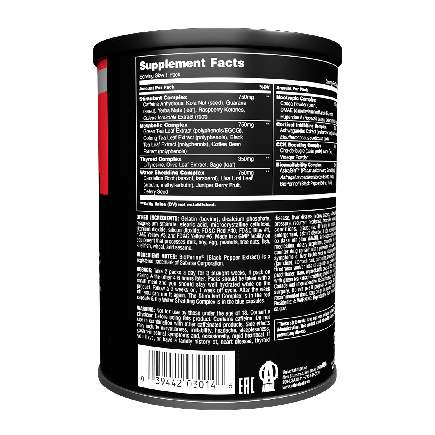 Universal Nutrition Animal Advanced Cuts®