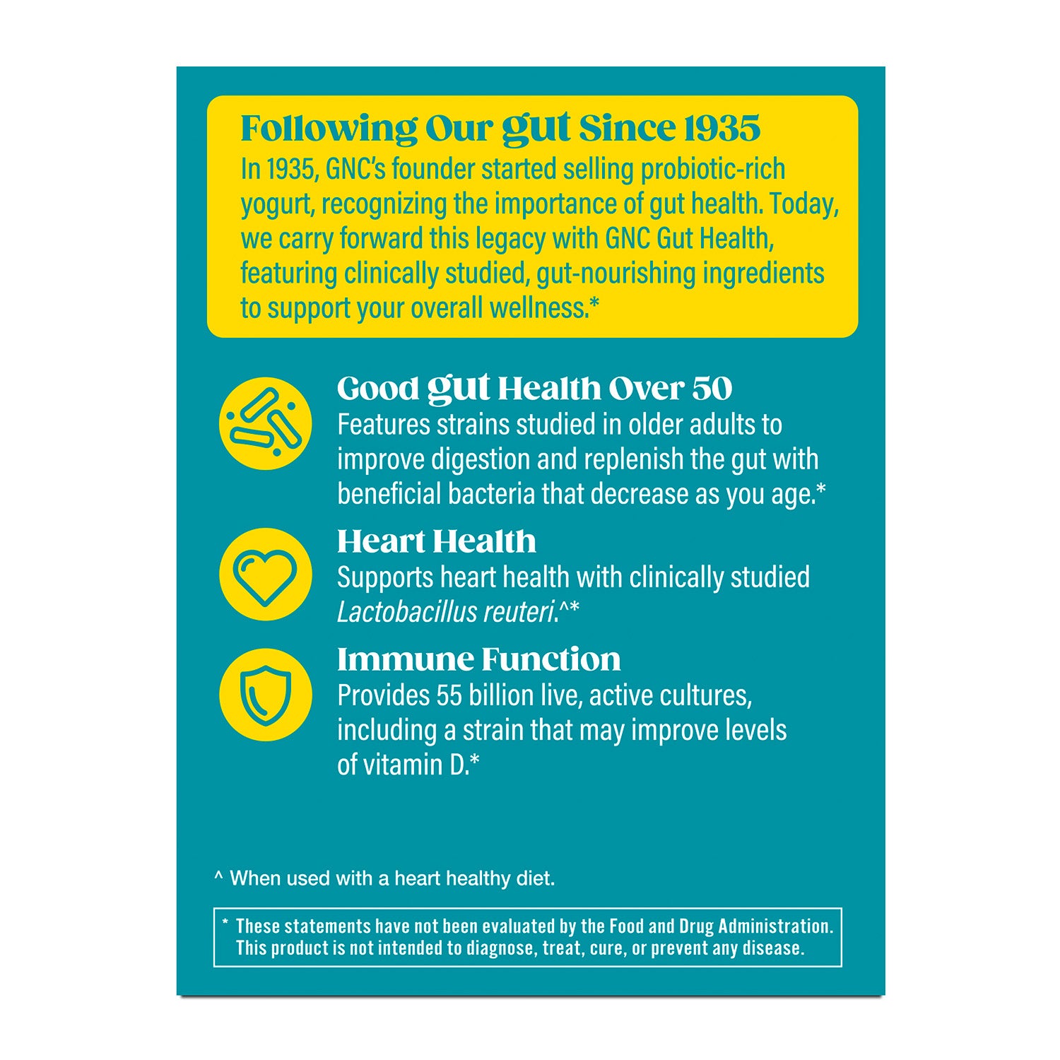 GNC Gut Health Healthy Aging Probiotic