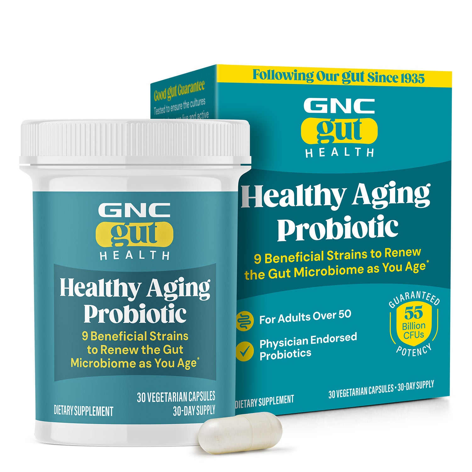 GNC Gut Health Healthy Aging Probiotic