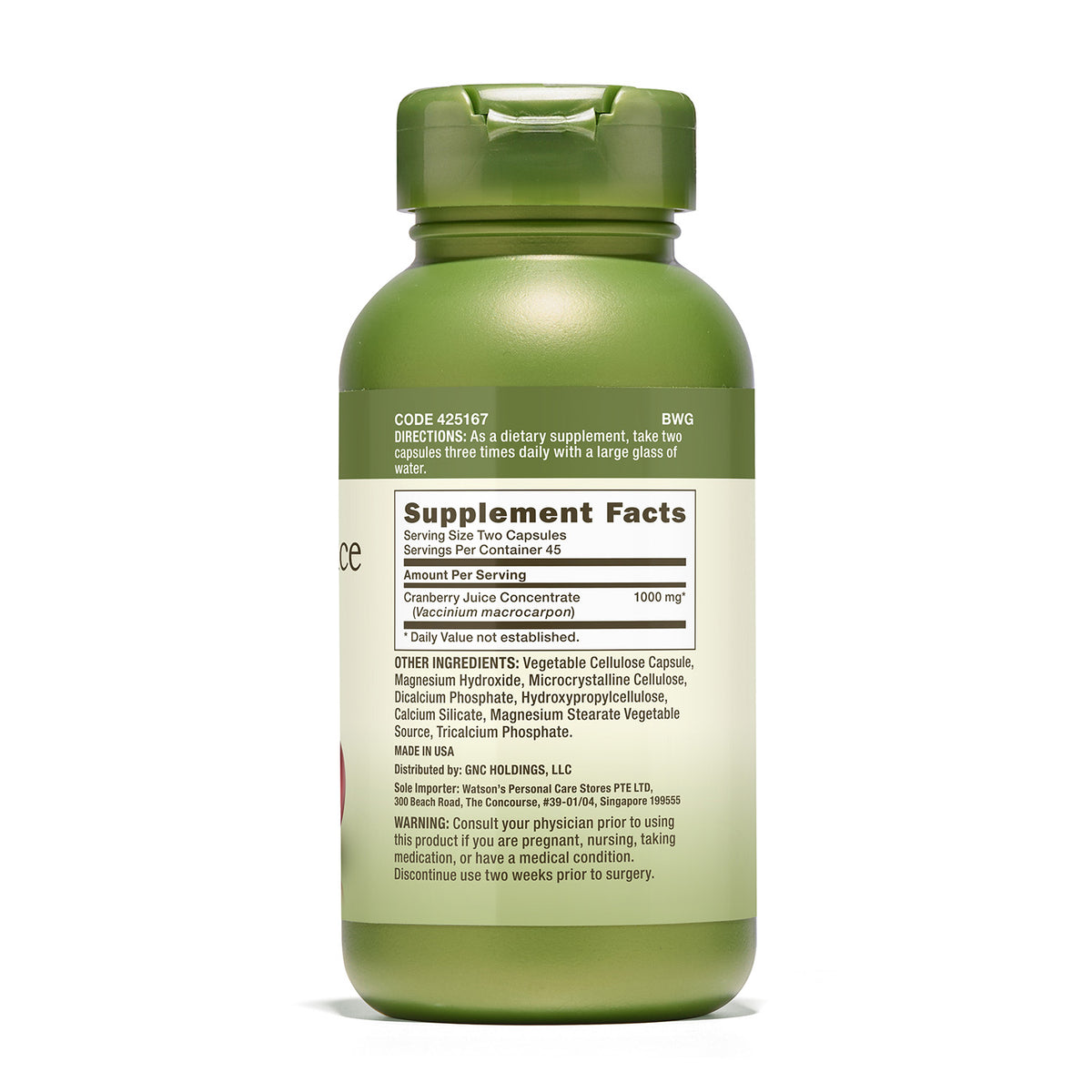 GNC Herbal Plus® Cranberry Juice Concentrate