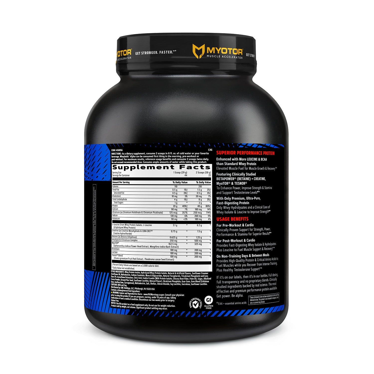GNC AMP® Wheybolic™ Alpha with MyoTOR®
