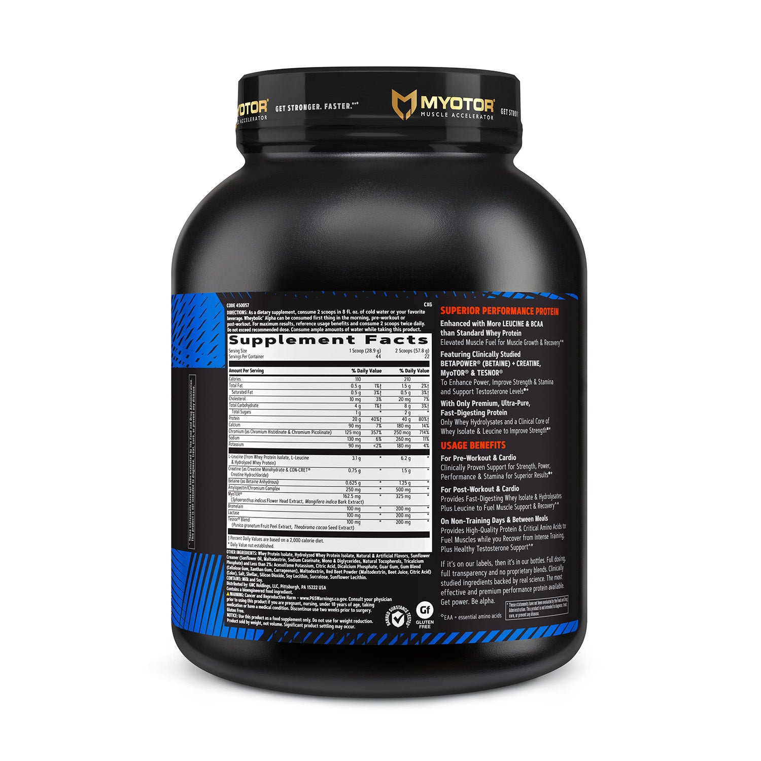 GNC AMP® Wheybolic™ Alpha with MyoTOR®