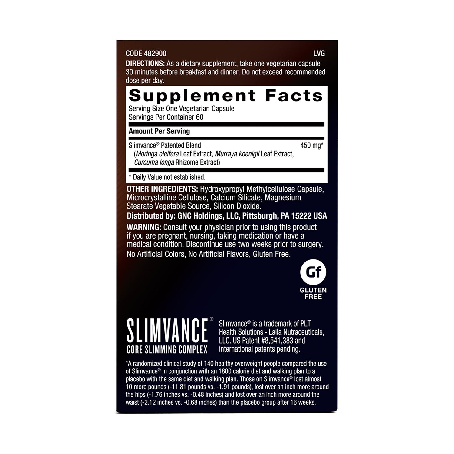 GNC BodyDynamix® Slimvance® Core Slimming Complex Stimulant Free