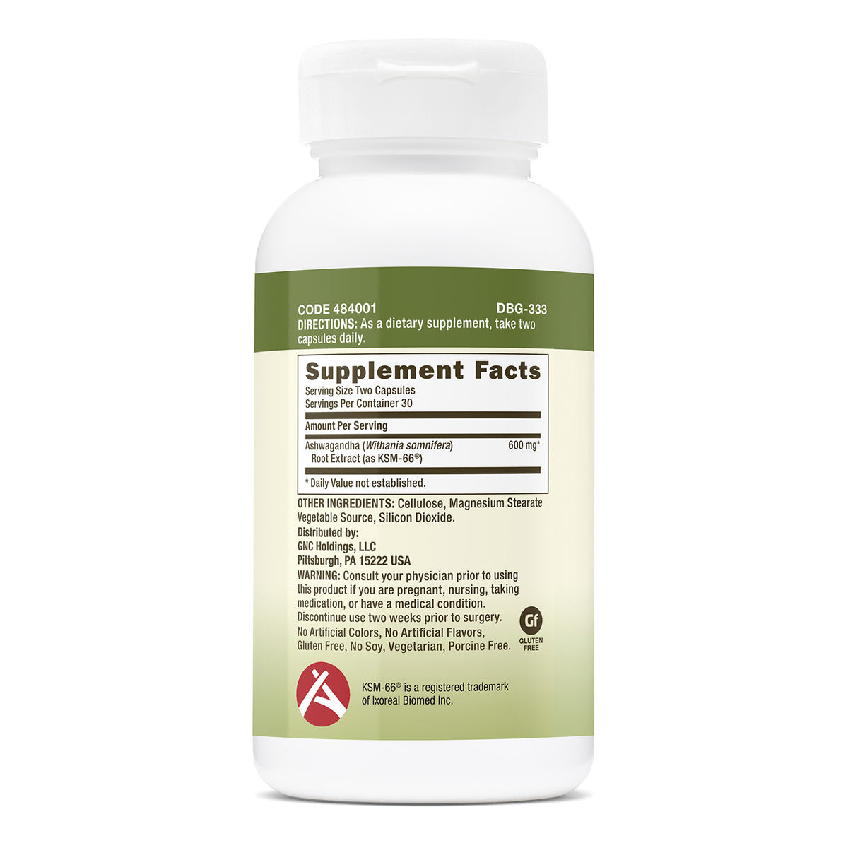 GNC Herbal Plus® Ashwagandha 600 mg