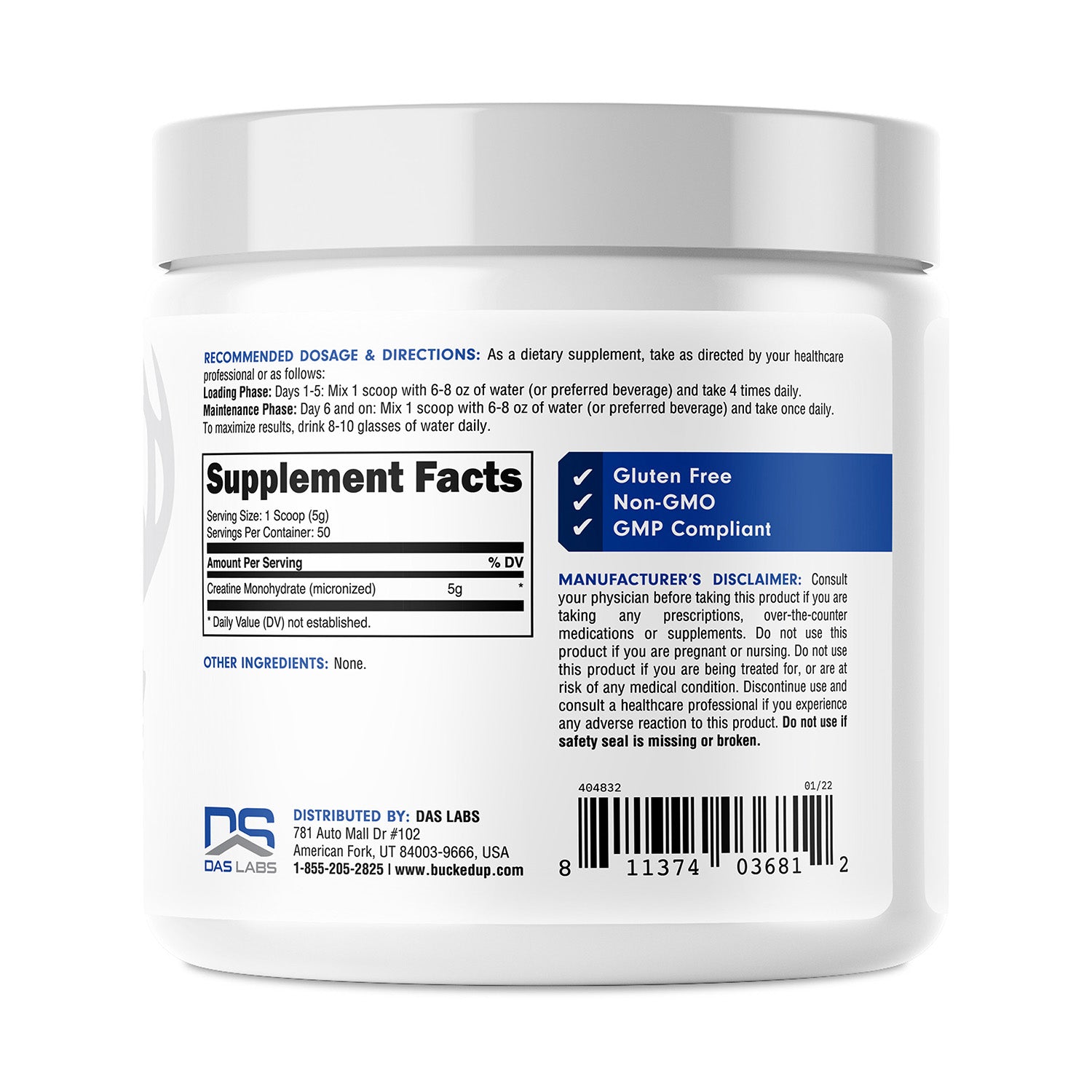 Bucked Up® Creatine Monohydrate 5000 mg