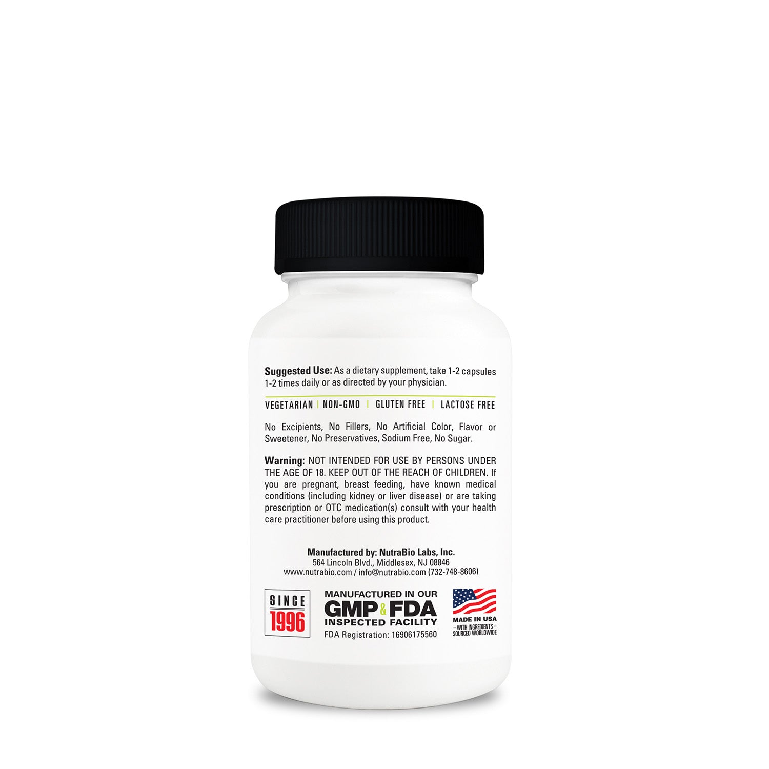 NutraBio® N-Acetyl Cysteine 600 mg