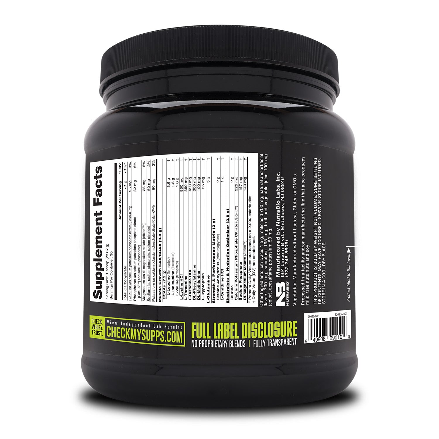NutraBio® Intra Blast Amino