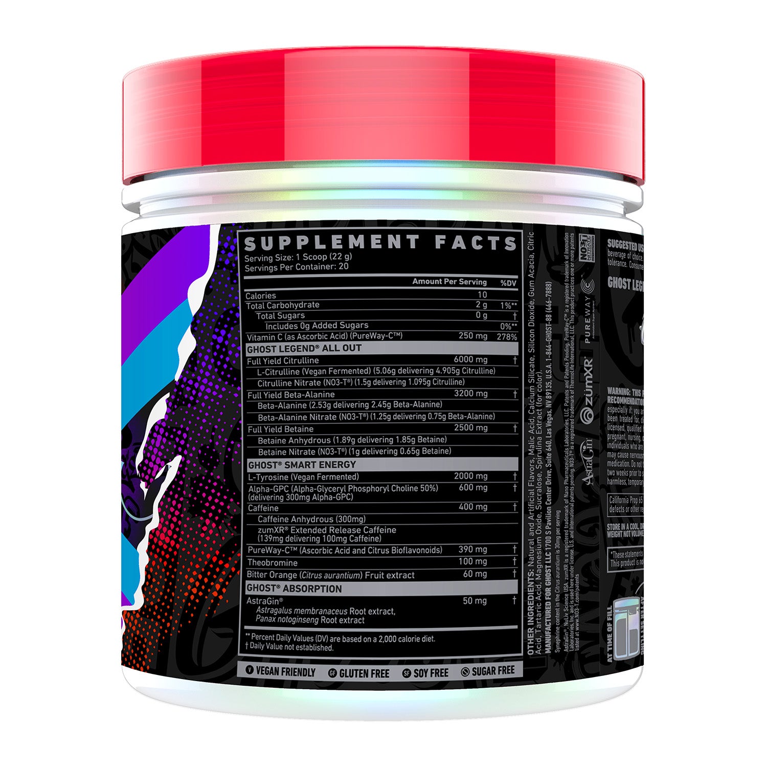 GHOST® LEGEND® ALL OUT V2 Pre-Workout