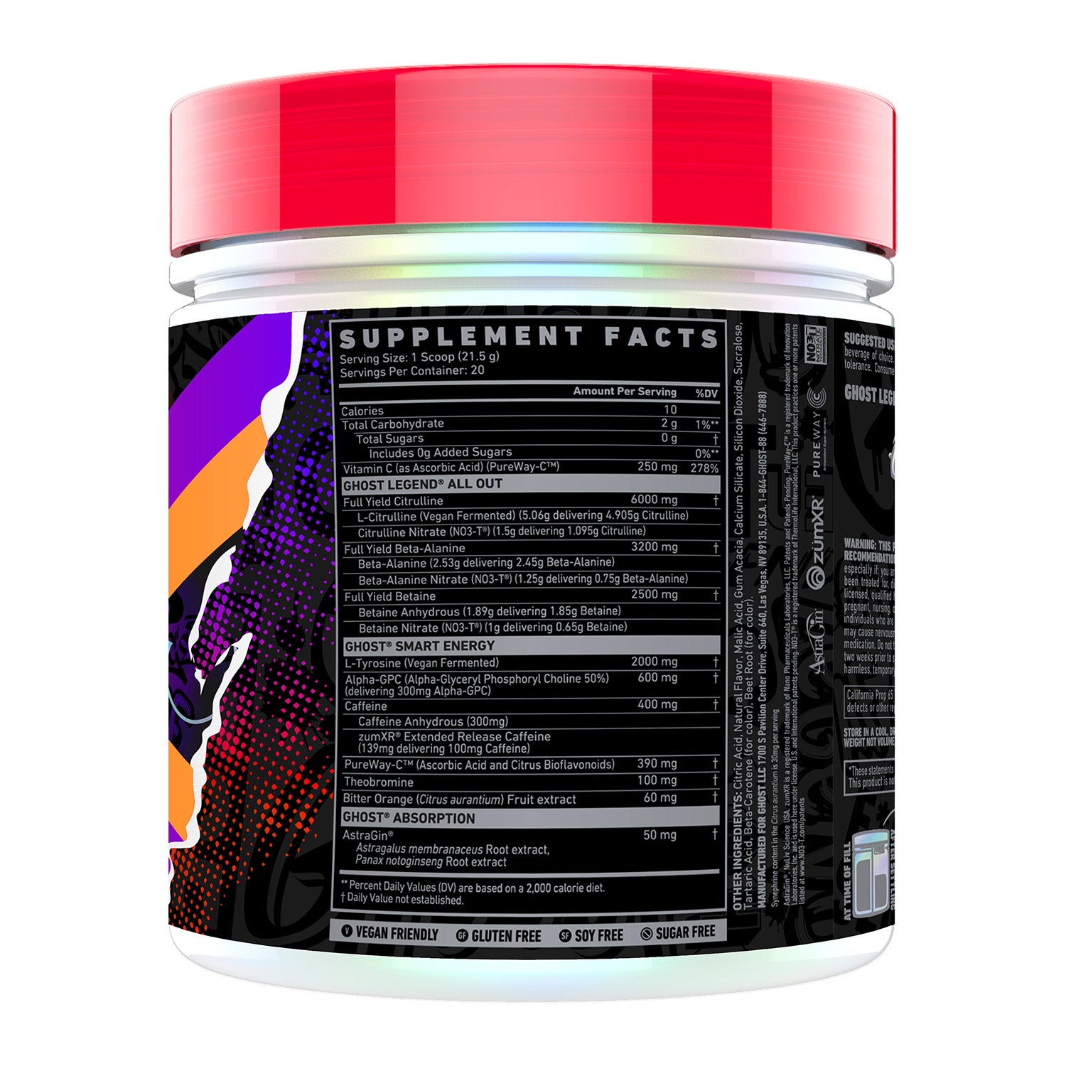 GHOST® LEGEND® ALL OUT V2 Pre-Workout