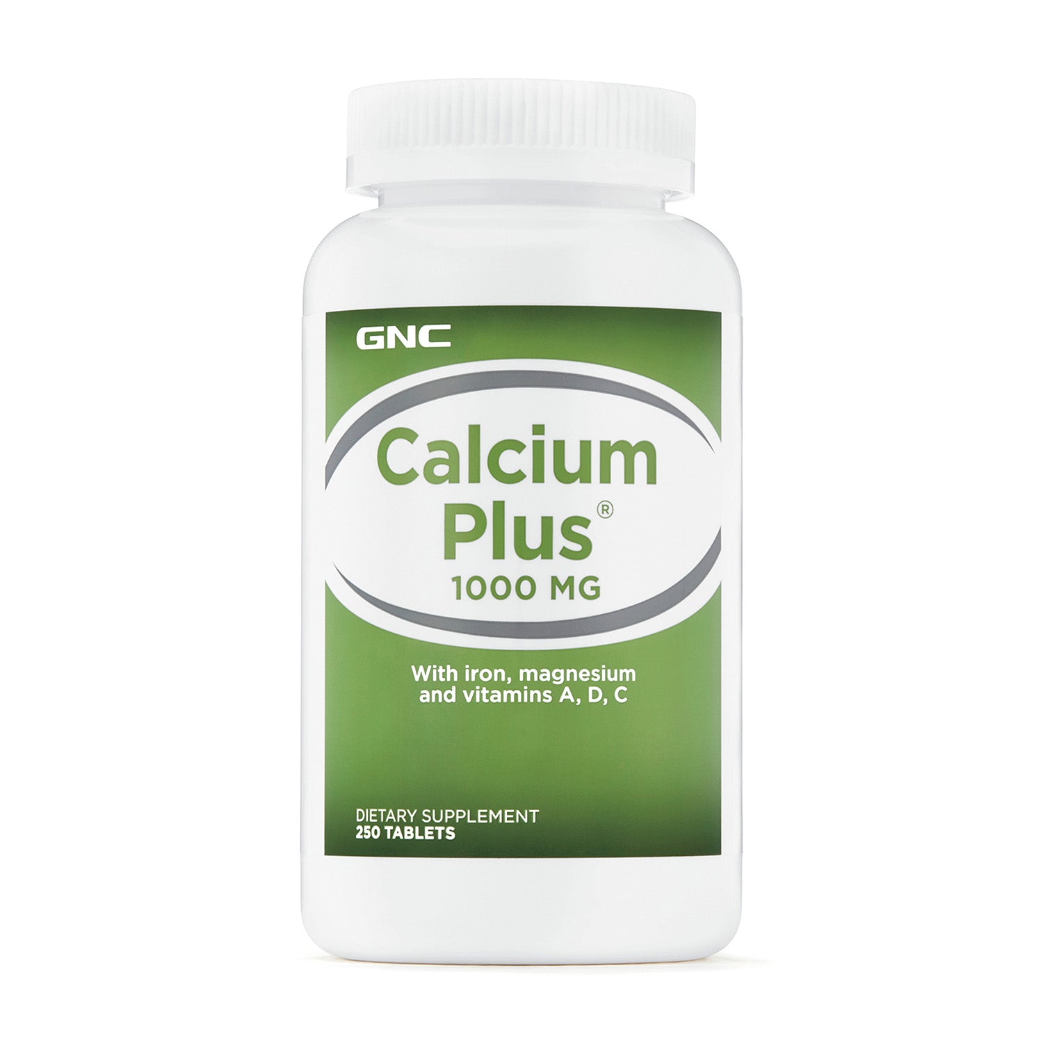 GNC Calcium Plus 1000 mg with Iron, Magnesium, and Vitamins A, D, C