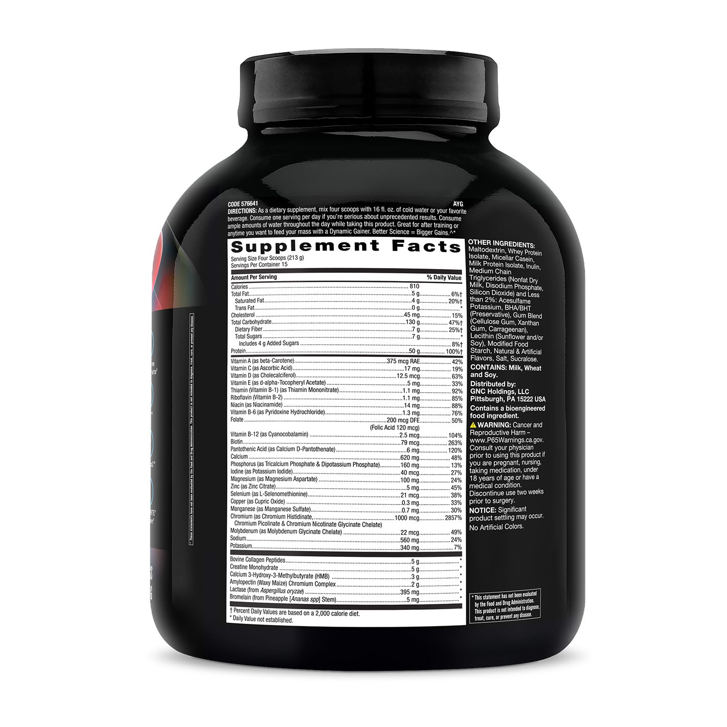 GNC Beyond Raw® Dynamic Gainer High-Tech Mass Gainer