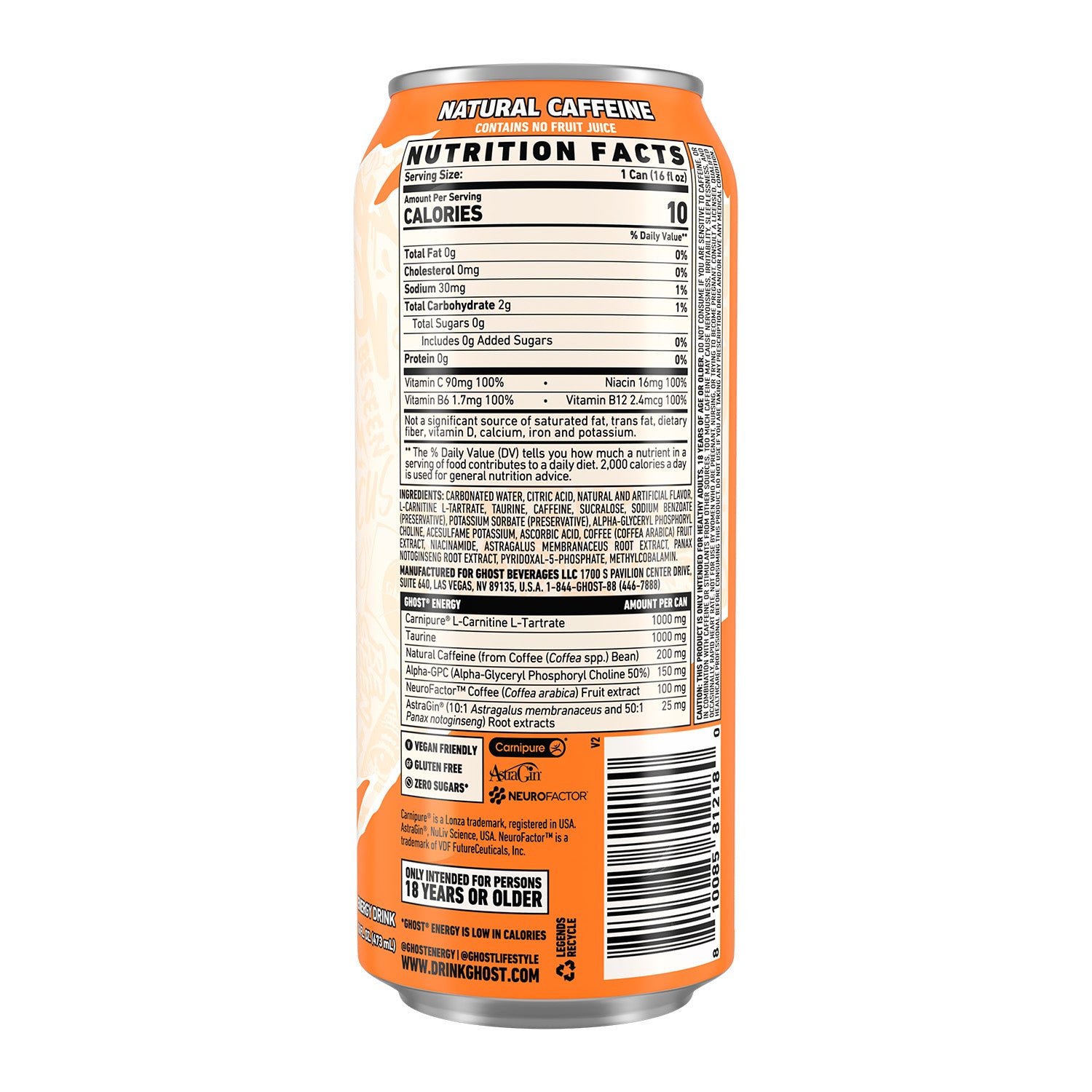 GHOST® Energy Drink Zero Sugar 473 mL