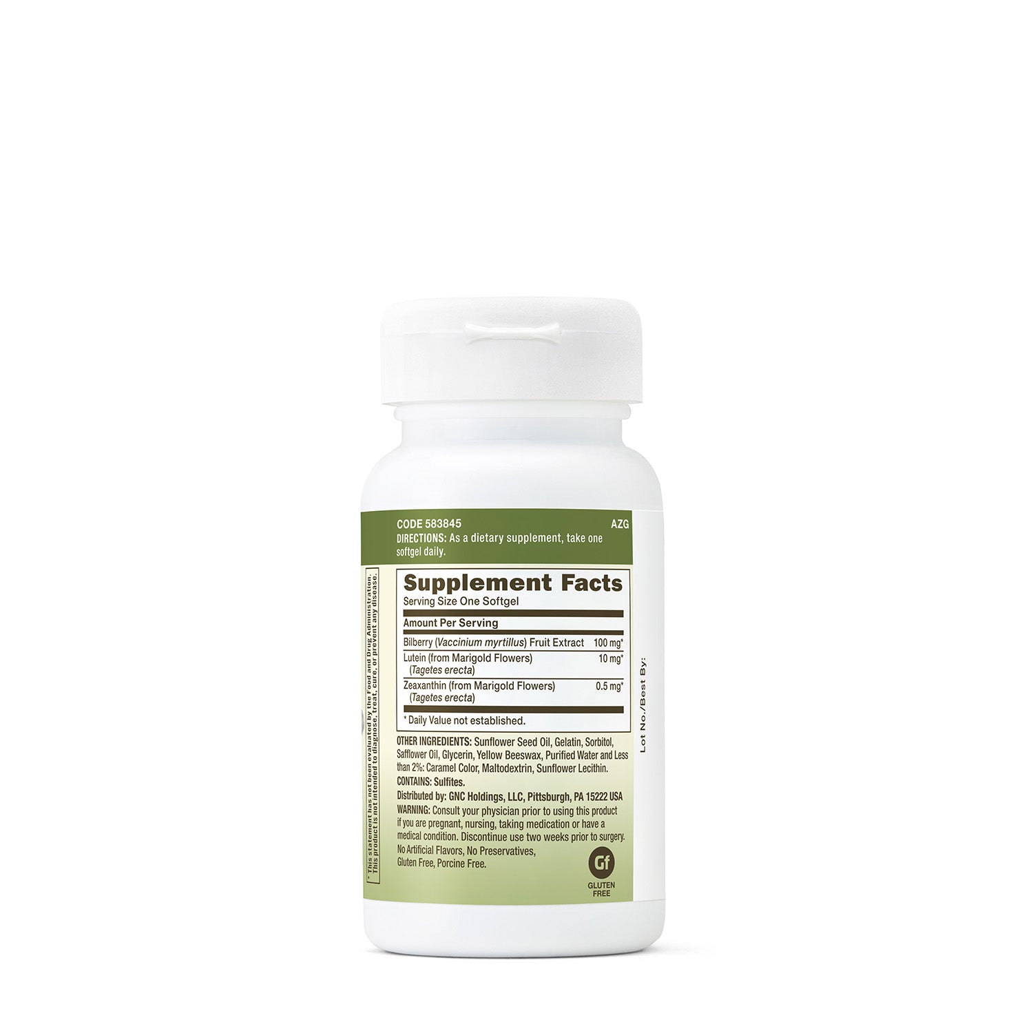 GNC Herbal Plus® Bilberry Extract & Lutein