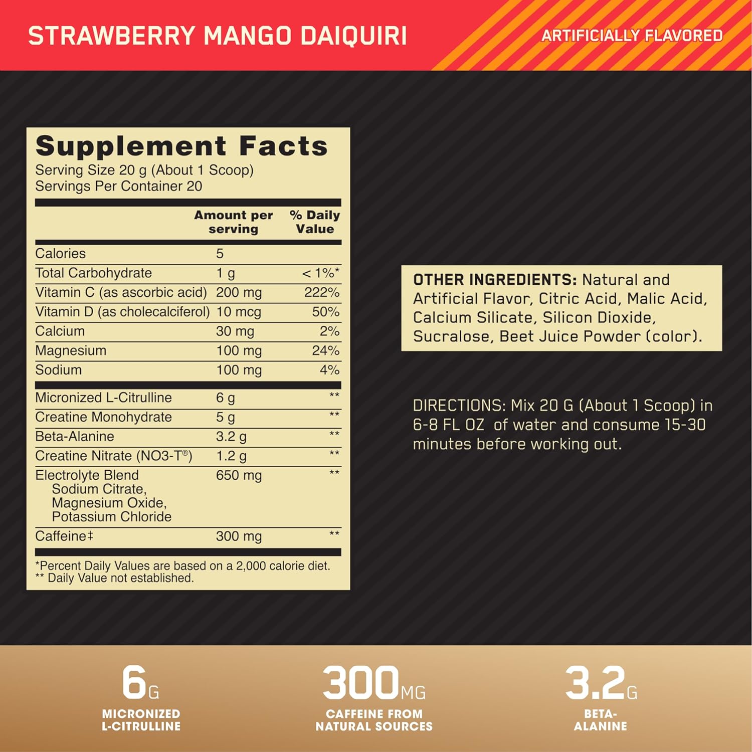 Optimum Nutrition® Gold Standard® PRE Advanced