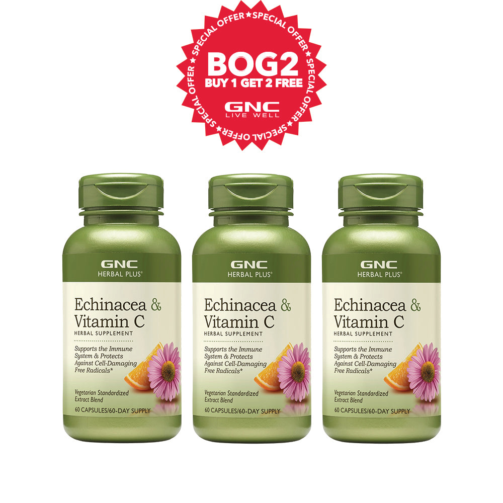 GNC Herbal Plus® Echinacea & Vitamin C (BOG2)
