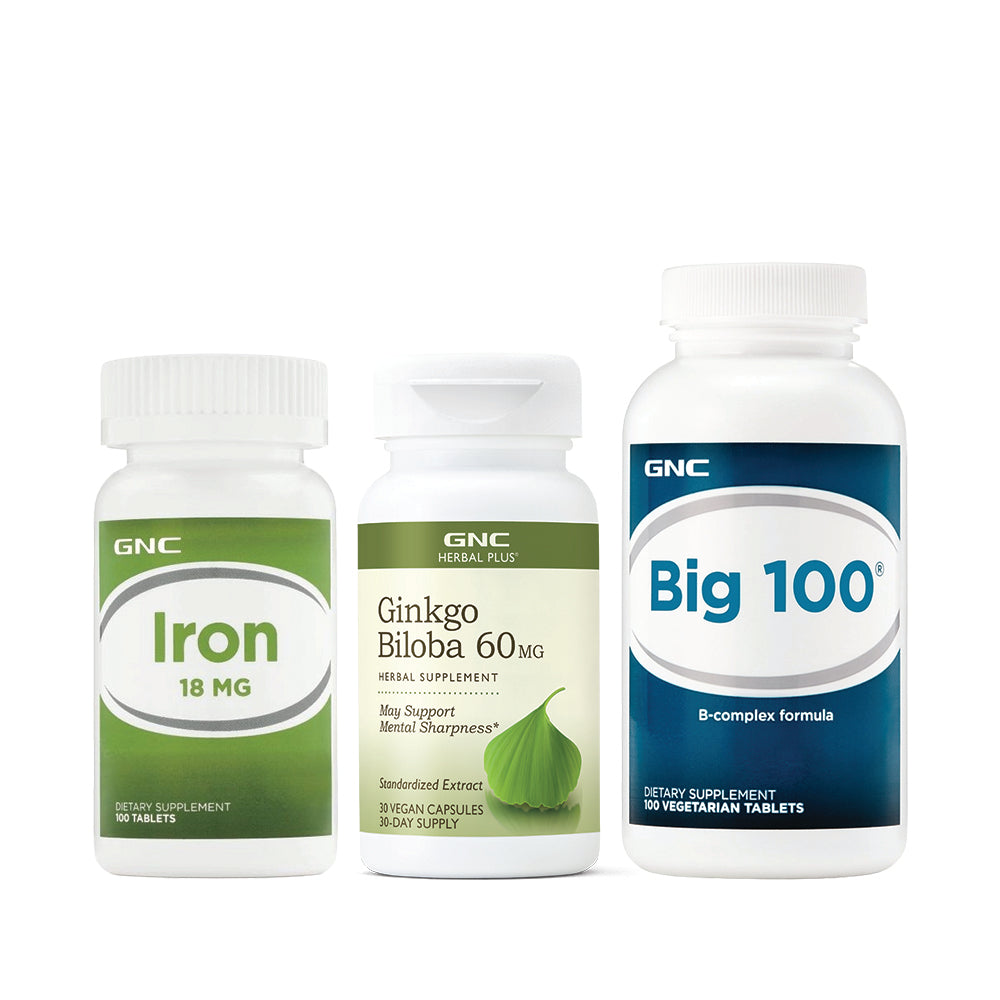 Energy, Iron & Focus Combo