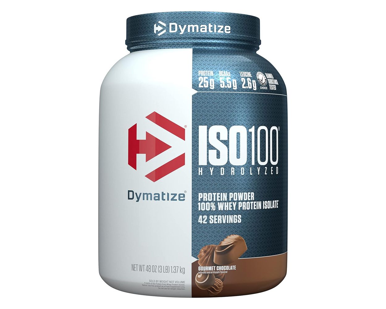 DYMATIZE ISO 100® HYDROLYZED 100% Whey Protein Isolate 42 Servings ...